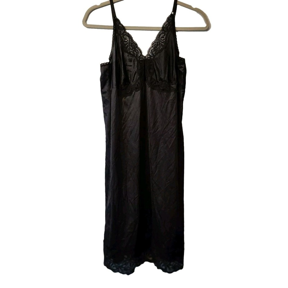 Ladies Garment Workers Union Label Women's Black Lingerie Lace VINTAGE Sz‎ 11